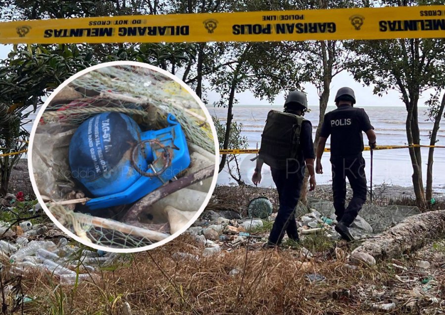 Police bomb squad responds to suspected grenade at Kedah beach campsite